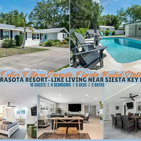 Sarasota Resort-Like Living Near Siesta Key For 10